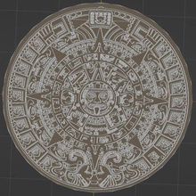 azteca calendario 3d print model - Mito3D