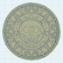 azteca moneda de doble cara la herramienta La impresión en 3d 3d print model - Mito3D
