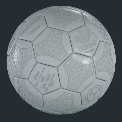 azteca taza pelota maradona mexico 1986 argentina adidas oficial fifa cuero fútbol 3D print model - Mito3D