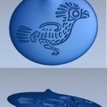 aztec pendant2 de la mode ornement bijoux pendentif 3d print model - Mito3D