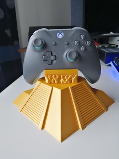 aztec pyramid controller holder Gadget stylish looks good gaming consoles xbox accessories 3d print model - Mito3D