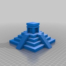 asteca pirâmide arquitetura edifícios estruturas 3d print model - Mito3D