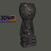 la escultura azteca de estatua escaneo 3d art Escaneo museo réplica scan las exploraciones réplicas 3d print model - Mito3D