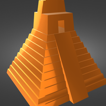 Aztek tapınak şakak mabet 3d print model - Mito3D