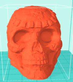 aztec whistle skull 3d print model - Mito3D