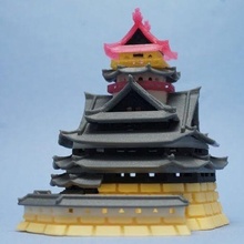 azuchi castle architecture japan buildings structures 3d print model - Mito3D