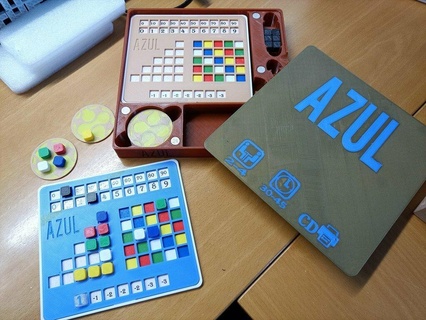 azul caja azul juego mesa viaje juegos juego 3d print model - Mito3D