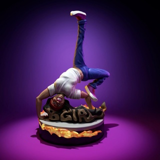 b-girl - freeze style Art hip-hop breakdance toprock street dnace 3d print model - Mito3D
