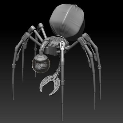 b omarr keşiş droid one12 ölçek eklemlenme 3d yazdır stl dosyalar model sanat manastır örümcek tasarım star savaşlar kült bilim fi sipariş irfan kurgusal 3d print model - Mito3D