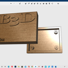 b3d the box ferramenta aparelhos eletrônicos caixa enlouquecer robótica 3d print model - Mito3D