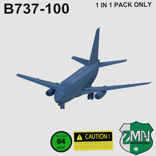 b737 100 temel v1 Boeing b731 uçak jetliner havacılık jet türbin reçine sla 1 200 3d print model - Mito3D