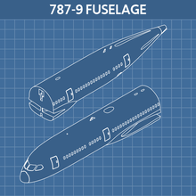 b787-9 fuselage clerx 3d print model - Mito3D