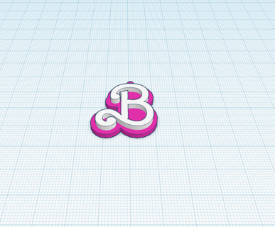 b barbie earrings barbie barbie font  3d print model - Mito3D