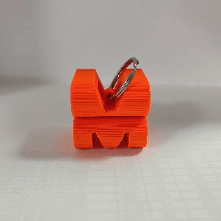 Brief Schlüsselbund Kunst Schmuck 3d print model - Mito3D