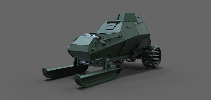 ba 64 tank vehicle snow 1 16 ba64 udssr russia rc model 3d print model - Mito3D