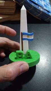 ba Obelisk Erinnerung Buenos Aires Argentinien Souvenir Geschenk Ausländer 3d print model - Mito3D