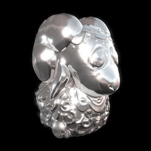 baa-lamb jewelry deco statue handmade art sculpt jewerly pendants lamb 3d print model - Mito3D