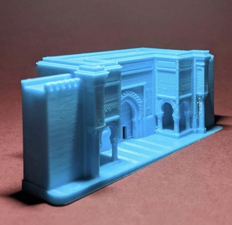 bebek el mansour Mekn Fas Afrika mimari bina kapı tarihi Ortaçağa ait Arapça ark Afrikalı dönüm noktası kemer Arap İslâm islami middle east 3d print model - Mito3D