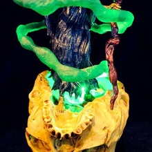 Baba yaga 2 pozlar destekli oyun minyatür d dnd Zindanlar ejderhalar canavar reçine masaüstü rpg fantezi yol bulucu büyücü kadın tekerlek cadı 3d print model - Mito3D