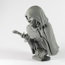 baba yaga art character fairytale witcher dlp resin sla witch miniature magic zbrush woman skull people old human figurine fantasy creature bust 3d print model - Mito3D