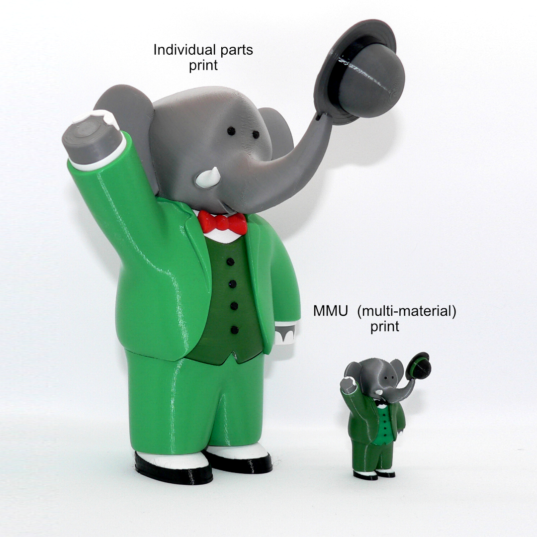 babar - mmu elephant 3D print model - Mito3D