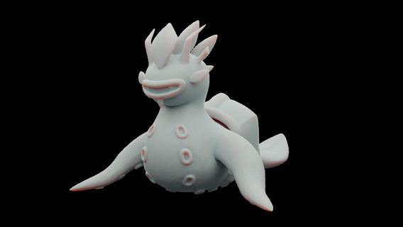 babawa temtem tem tempedia cute creature monster figure figurine toy game model 3d print model - Mito3D