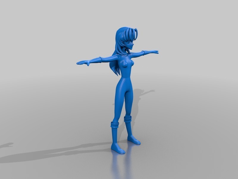 bebek anime heykelcik 3d yazıcılar 3D print model - Mito3D