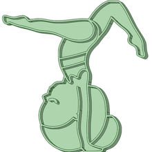 bebek jimnastikçi kurabiye kesici 3d print model - Mito3D