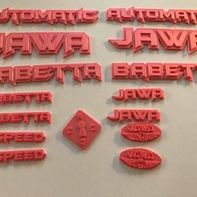 babetta logos nad badges logo babeta dual color 3d print model - Mito3D