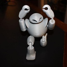 baburu bubble bot robot action figure 1 piece print game model robots 3d print model - Mito3D