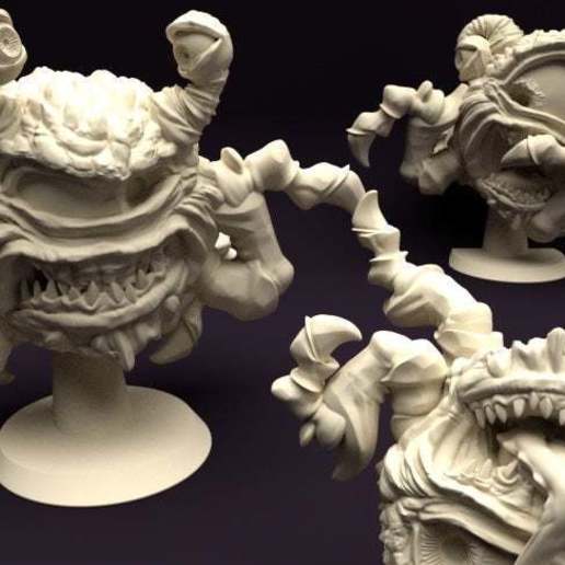 Baby Aberrationen Abweichung Außerirdischer Babys Tier Krabbe Kunst Kreatur dd Desktophero dnd Drachen Dungeons Feinde Feind Auge Monster Pfadfinder Spinne Tischplatte Titan Titancraft 3D print model - Mito3D