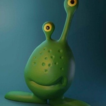 baby alien sculpture sculptures 3d print model - Mito3D