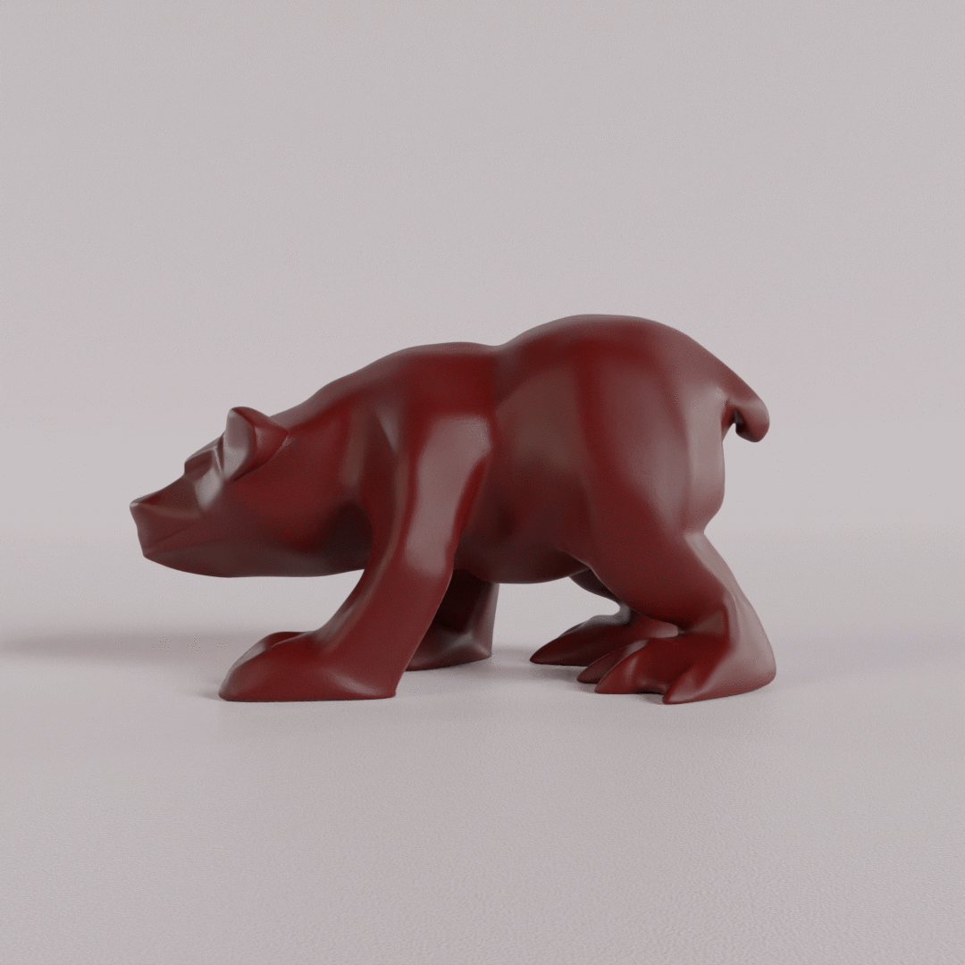 bebê Urso brinquedo figura animal arte 3D print model - Mito3D