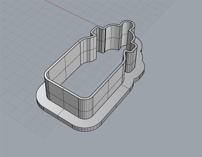 baby bottle cookie cutter 3d print model - Mito3D