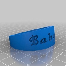 baby bracelet jewelry customized bracelets 3d print model - Mito3D