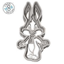 baby bugs bunny - looney tunes cookie cutter fondant cuter pastry baking cute shower party 3d print model - Mito3D