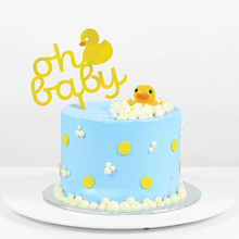 baby cake topper duck girl boy child duckling decoration 3d print model - Mito3D