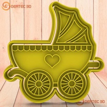 baby carriage cutter - cookie ideal shower home doll body cookies sharp mass 3d print model - Mito3D
