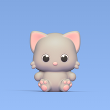 baby cat art cute animal toy miniatures pet decorative sculpture statue general decor deco cartoon 3d print model - Mito3D