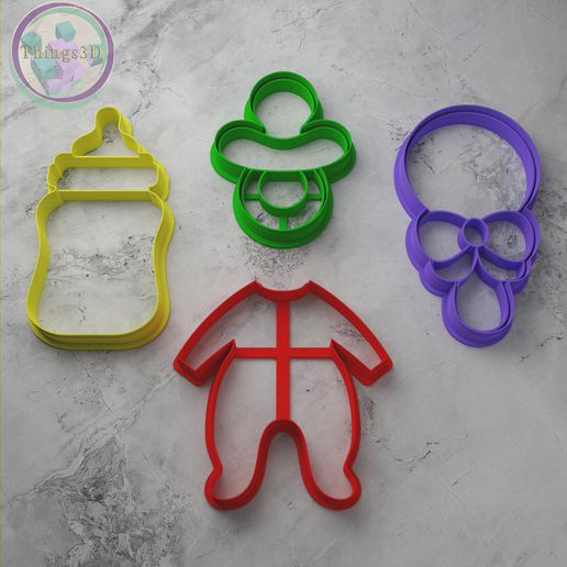 baby cookie cutter 3D print model - Mito3D