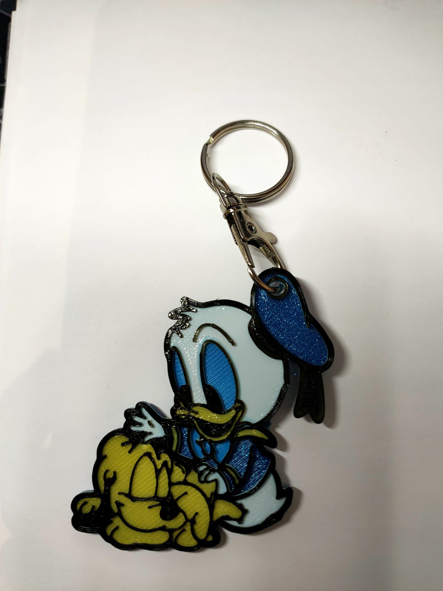 baby donald disney keychain Various duck stl file 3d printing technology accuracy detail resistant materials durability accessory detailed design sailor hat fun tenderness 3D print model - Mito3D