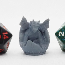 baby dragon - tabletop miniature game 25mm 28mm adorable chibi critical role cute dnd dragons dungeons fantasy gift miniatures pathfinder present wargaming warhammer wings wyvern toy 3d print model - Mito3D
