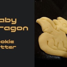 baby dragon cookie cutter home kitchen dining crashdebug cookiecutters cookiecutter cdb 3d print model - Mito3D