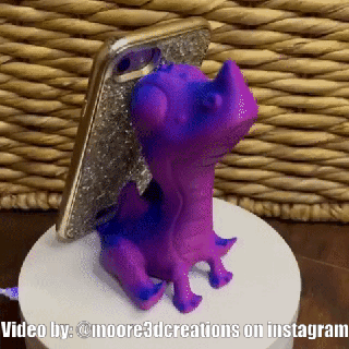 bébé dragon téléphone titulaire soutien animal dinosaure impression endroit soutiens référence jouet tester reptile libre monter intelligent iphone Android 3d print model - Mito3D