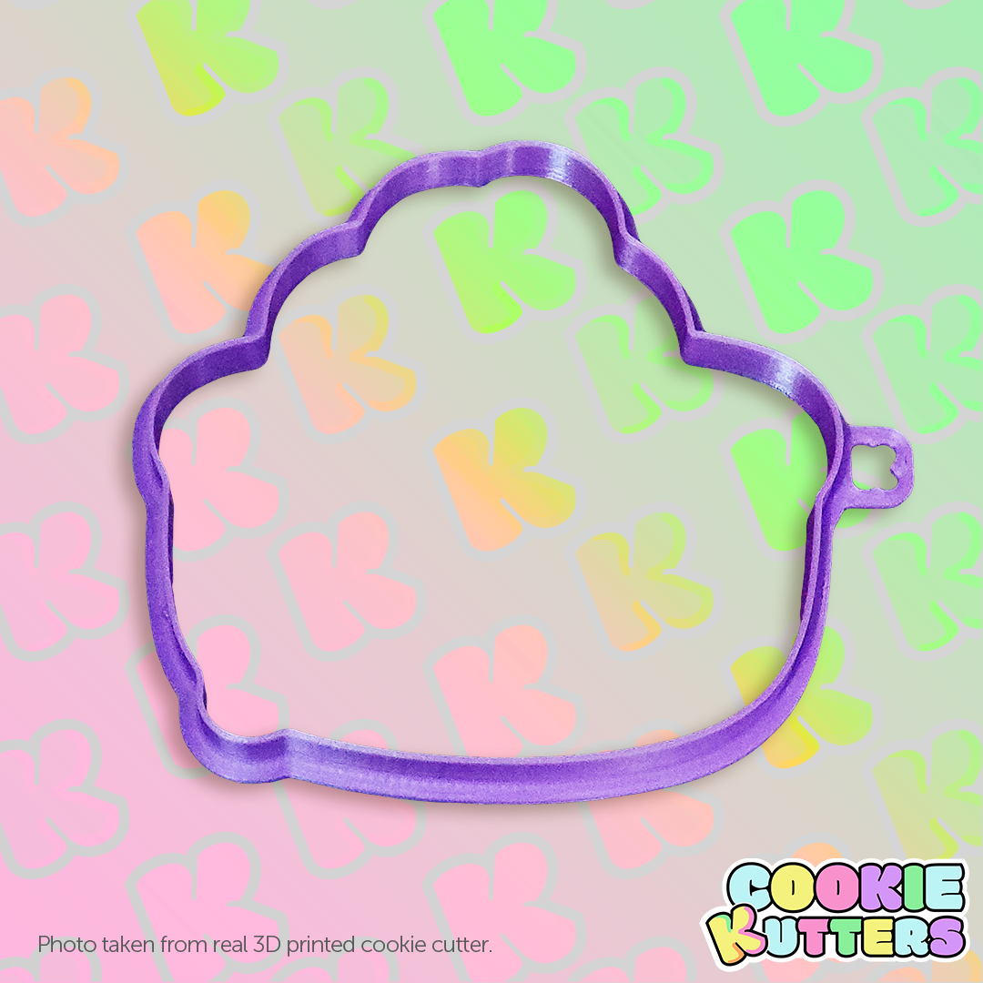 baby duck bubble bath cookie cutter mold silhouette kutters kitchen food recipe cookies 3d print contour 3D print model - Mito3D