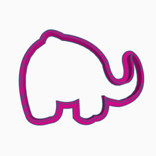 baby elephant cookie cutter 3d print model - Mito3D