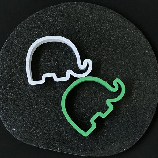 baby elephant cookie cutter stl 3D print model - Mito3D