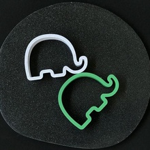 baby elephant cookie cutter stl 3d print model - Mito3D
