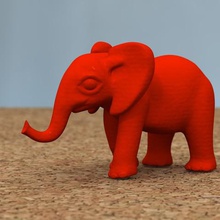 baby elephant high-poly vari 3d print model - Mito3D