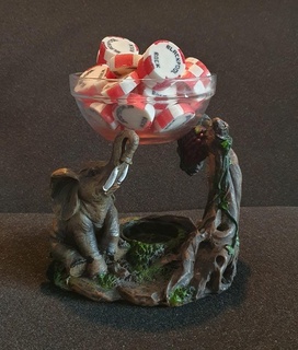 baby elephant jungle scene cute sculpture statue playful 3d print model - Mito3D